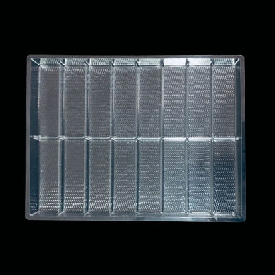 Imballaggio a bolle in PET trasparente per vassoio a cubetti di ghiaccio Scatola di plastica resistente al freddo OEM Blocco di ghiaccio