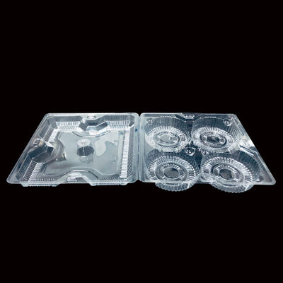 SH-0058 OEM Imballaggi in PET trasparenti monouso di qualità alimentare per torte a base di uova da asporto