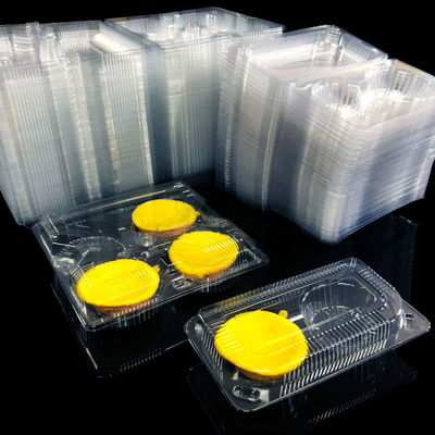 SH-0058 OEM Imballaggi in PET trasparenti monouso di qualità alimentare per torte a base di uova da asporto