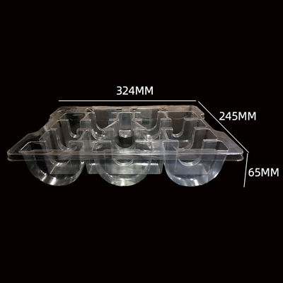 Tavolo trasparente a vesciche in PET per componenti di materiale di imballaggio in plastica riciclabile