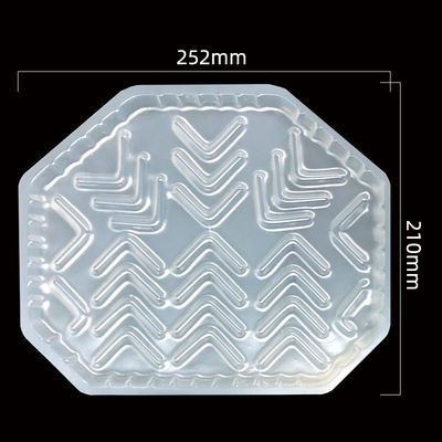 Piatto a bolle in PP personalizzato per prodotti alimentari a -18°C Resistente al freddo Microonde Tipo di plastica sicura PP