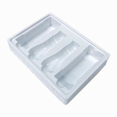 Kit per la cura della pelle inserire vassoio bianco PS imballaggio in plastica Blister modellato vassoio per cosmetici set