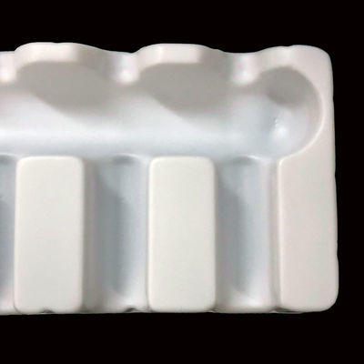 Imballaggio di plastica semicercato Blister bianco in PET Introduzione del vassoio per le fiale