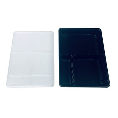 36 anni di esperienza Custom PP Black Tray PET Chiaro Capo Blister Packaging Per Carne a fette