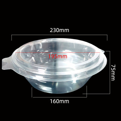 Dimensioni personalizzate Blister Clear PET Clamshell per Air Fryer Paper Foil Bowls