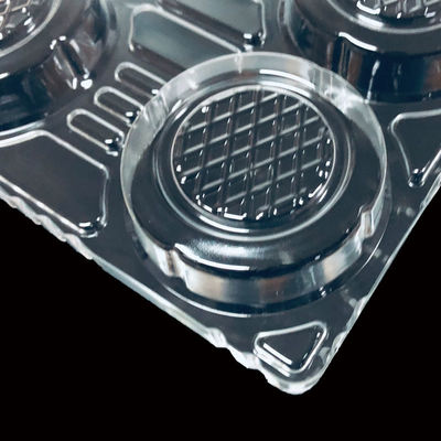 Ordine personalizzato accettato SH-0263 PET Clear Vacuum Forming Molded Tray per la bevanda analcolica Boba Tea