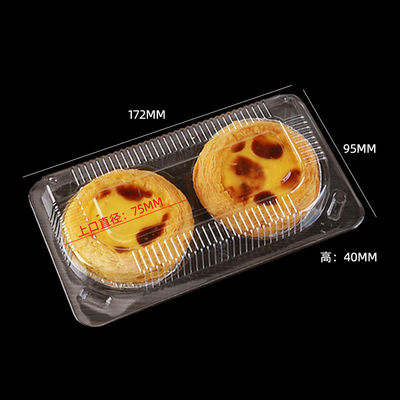 Matt Lamination Stampa Due Compartimenti Clamshell Box per Prendere via scatola di plastica