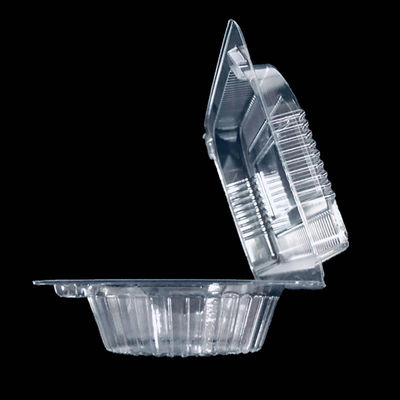 Matt Lamination Stampa Due Compartimenti Clamshell Box per Prendere via scatola di plastica