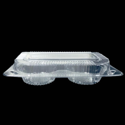 Matt Lamination Stampa Due Compartimenti Clamshell Box per Prendere via scatola di plastica