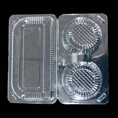 Matt Lamination Stampa Due Compartimenti Clamshell Box per Prendere via scatola di plastica