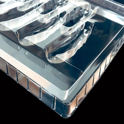 Imballaggio in plastica PET trasparente, vassoio a bolle usa e getta per coltelli pieghevoli