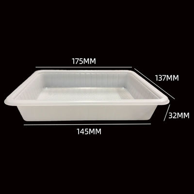 Nature White PP Blister Tray per torta di riso da forno con confezionamento personalizzabile in forno a microonde