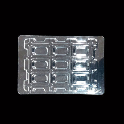 Tavolo di bolle PET trasparente impilabile e personalizzato per l' imballaggio di componenti elettronici
