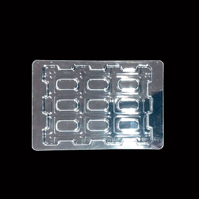 Tavolo di bolle PET trasparente impilabile e personalizzato per l' imballaggio di componenti elettronici