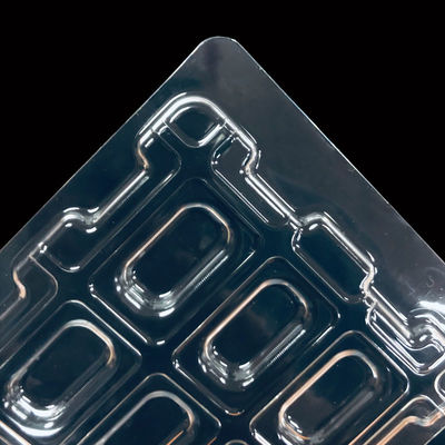 Tavolo di bolle PET trasparente impilabile e personalizzato per l' imballaggio di componenti elettronici
