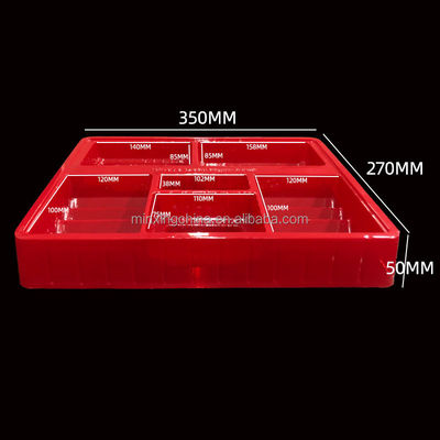 Matt laminazione PET contenitore alimentare Blister vassoio di imballaggio per biscotto biscotto cracker