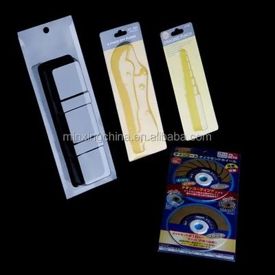 PET/PVC/PS/PP imballaggio in bolle di carta scorrevole triplo pieghevole personalizzato per monete
