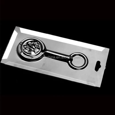 PET/PVC/PS/PP imballaggio in bolle di carta scorrevole triplo pieghevole personalizzato per monete